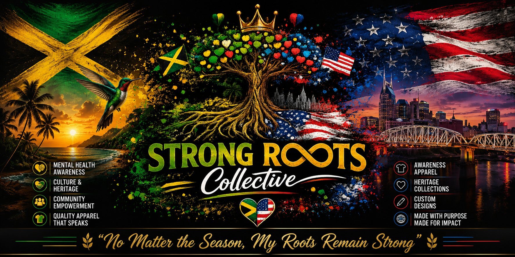 Strong Roots Collective — no matter the season, my roots remain strong